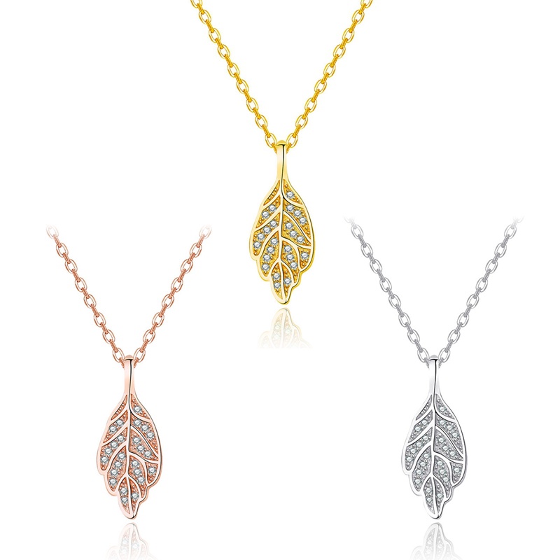 Leaf Charm Liontin Kalung Untuk Wanita Fashion Daun Perak Pendek Kalung Perhiasan Hadiah Ulang Tahun Wanita
