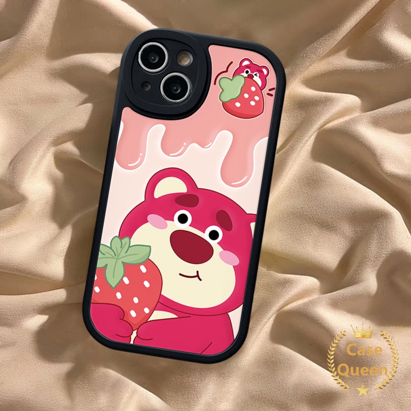 Lovely Winnie The Pooh Case Untuk Realme C53 C55 C35 C12 C31 C25Y C20 C30 C15 C25s C11 C21Y C17 C20A C17 C21 C3 C2 5i 7i 9i 56s 8 10 8Pro 6i 6 8i Strawberry Bear Manyo Couple Sarung