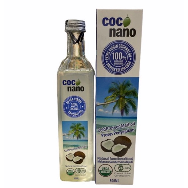 

Coconano Organic Coldpressed Extra Virgin Coconut Oil 500ml (CitraFood)