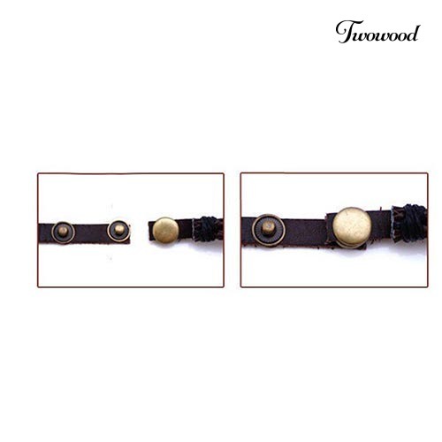 Twowood Wanita Pasangan Kekasih Multilayer Berlian Imitasi Kancing Plastik Gelang Bangle Jewerly