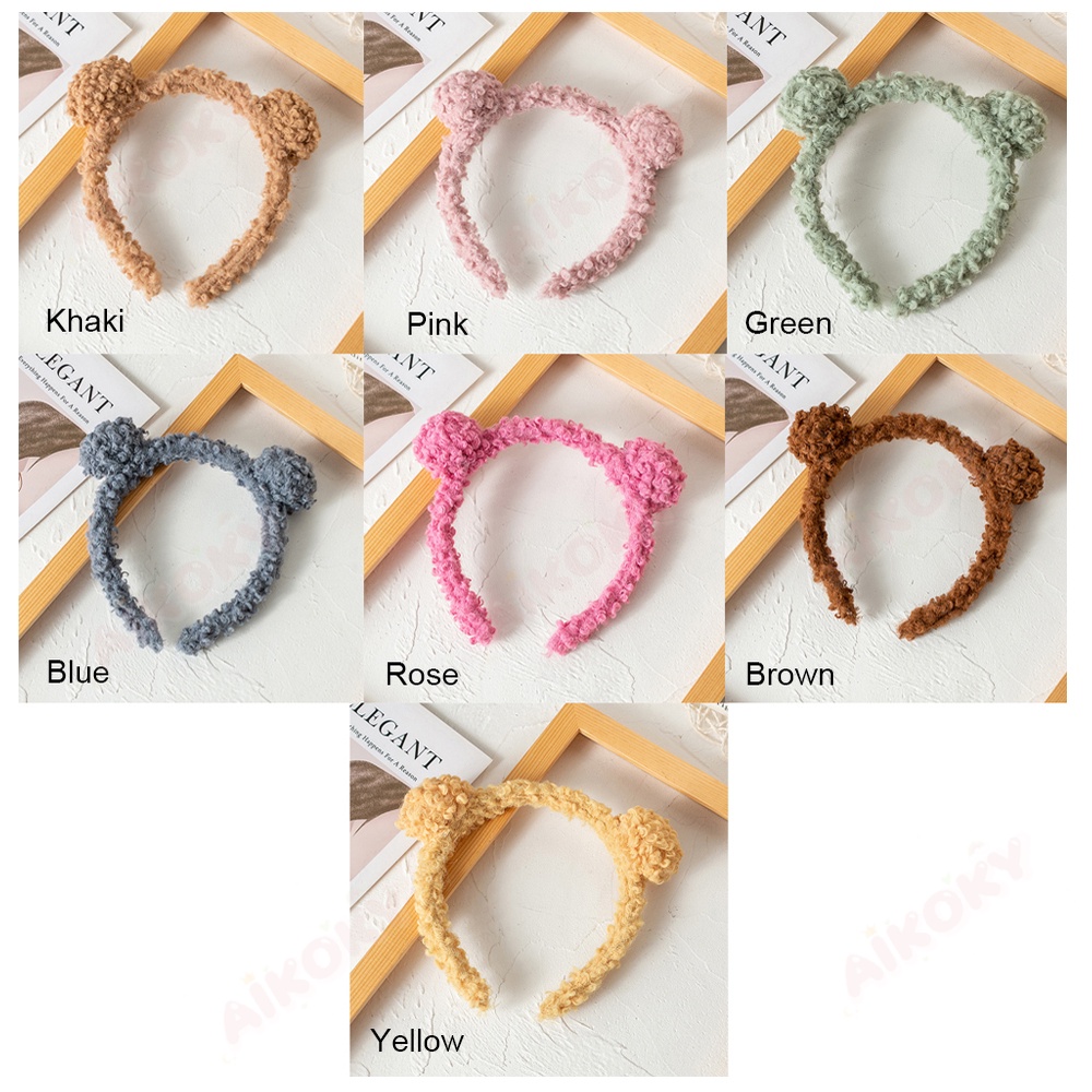 Aikoky Bando Bear Anak Perempuan Headband Korea Telinga Beruang