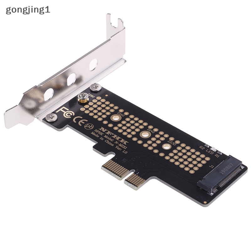 Ggg NVMe PCIe M.2 NGFF SSD to PCIe x1 adapter card Kartu PCIe x1 to M.2 Dengan bracket ID