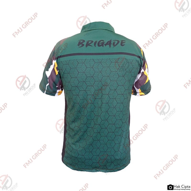 Kaos Kerah Dry Fit BRIGADE / Jersey BRIGADE Full Print - DryFit E1