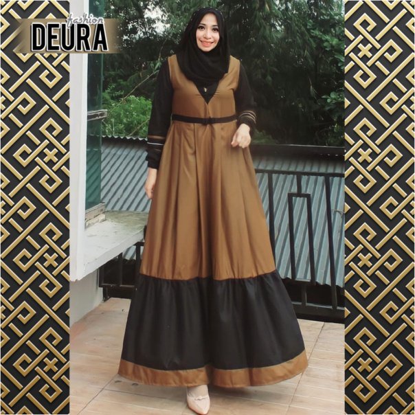 DEURA FASHION - Setelan Gamis Deura 332 / Busana Muslim Terbaru / Dress Deura