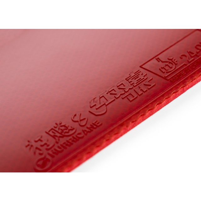 Karet Bat Tenis Meja Pingpong DHS Hurricane 8-80  - Merah