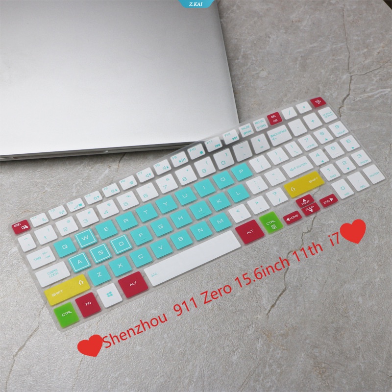 Cover Pelindung Desktop PC Slim Lembut Nyaman Untuk Model No. Shenzhou 911nol 15.6inch 11th I7 Keyboard Cover Penutup Pelindung Silikon Tahan Air [ZK]