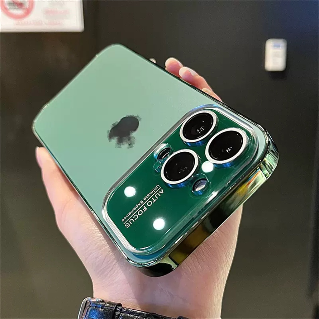 Matte iPhone 14 Pro Max case Dengan logo case Iphone12 13 Pro Max 11 Pro Max14 Plus Pelindung Kamera Mewah Lensa Shock Protection Hard Back Cover