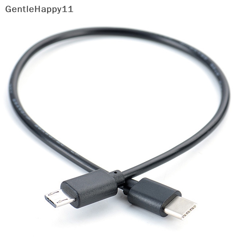 Gentlehappy Tipe C Male to Micro USB Male Sync Charge OTG Charge Kabel USB-C Cord Adapter id