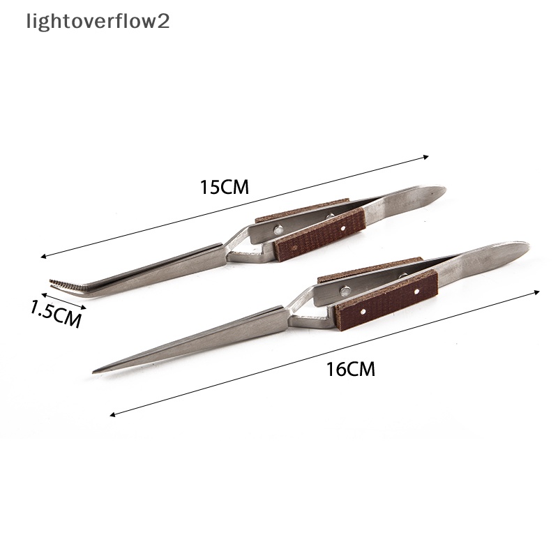 [lightoverflow2] Stainless Steel Cross Lock Pinset Penutup Diri Perhiasan Solder Craft Repair [ID]