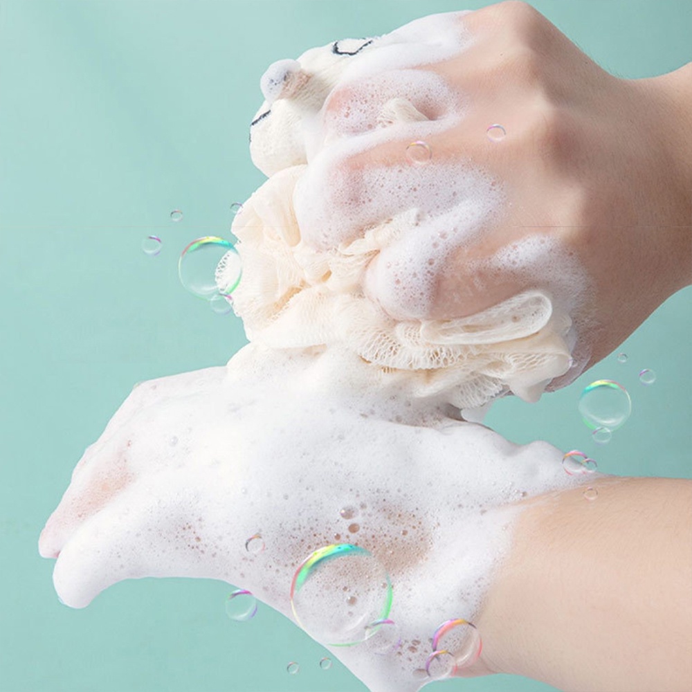 Loofah Mandi Yu Gui Dog Sanrio Lembut Dan Lucu Dengan Busa Yang Kaya Dan Scrubber Punggung Untuk Kamar Mandi