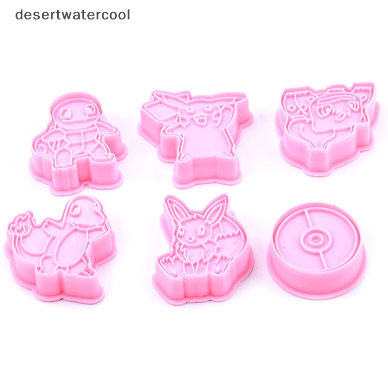 Deid 6Set Kartun elf Cookie Press Tipe Biskuit Plastik cutg die set Martijn