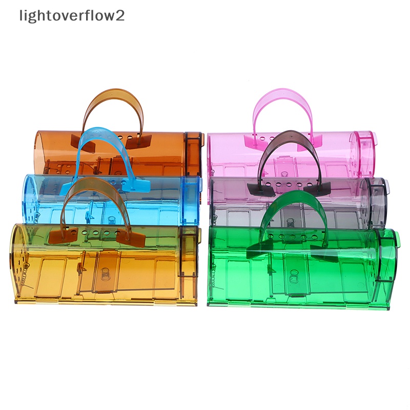 [lightoverflow2] Smart Self-locking Mouse Trap Safe Firm Transparan Rumah Tangga Penangkap Tikus [ID]