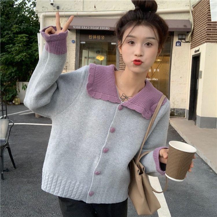 IMPORT HA-RI WOMAN KNIT SWEATER TOP KOREAN STYLE WINTER AUTUMN SPRING OUTFIT BAJU RAJUT WANITA LENGAN PANJANG MUSIM SEMI