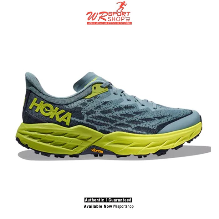Hoka Speedgoat 5 Wide Mens Trail Running - Stone Blue ORIGINAL