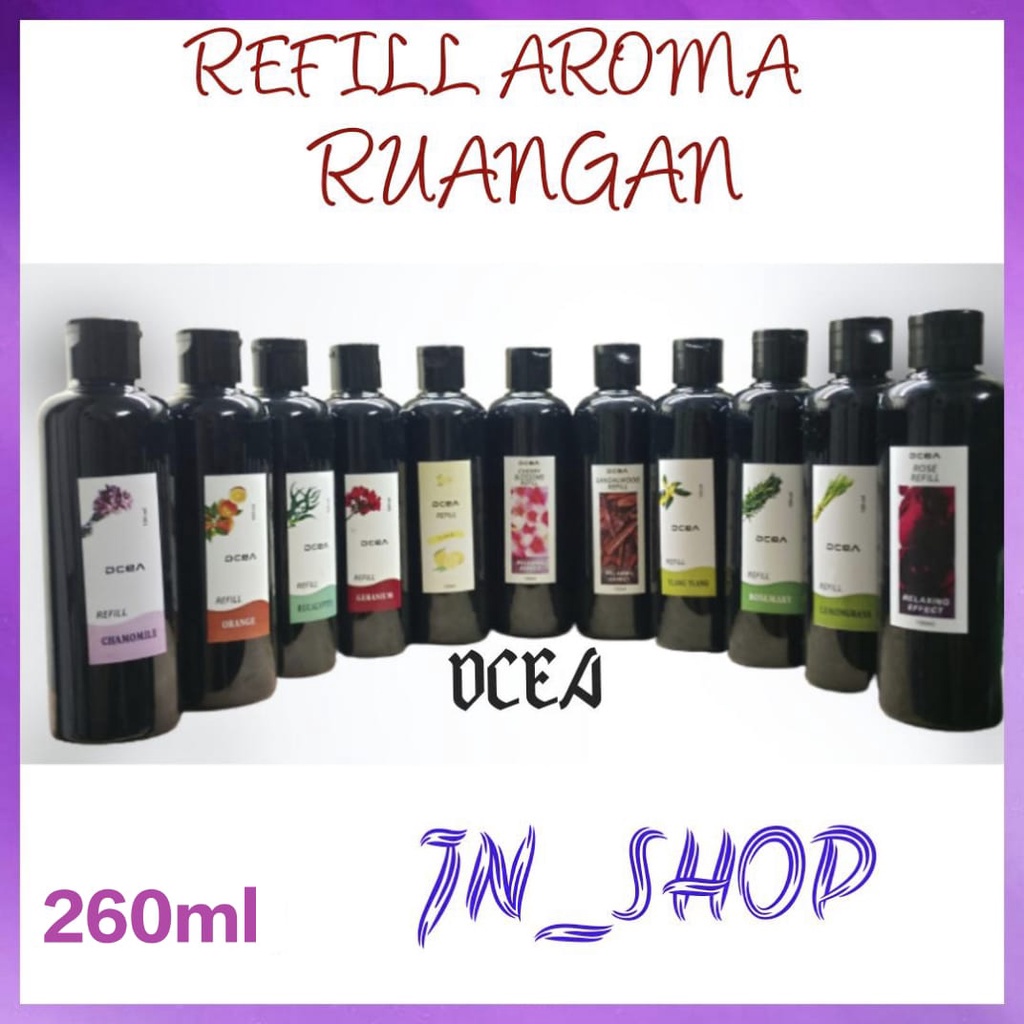 Refill Premium  260ML Aroma Reed Difuser Pengharum Ruangan Cair Harga Termurah Pewangi