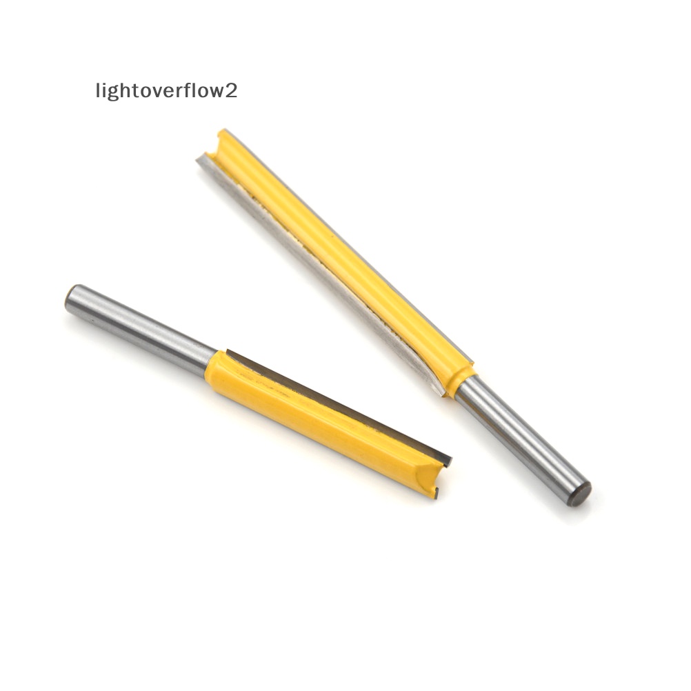 [lightoverflow2] 1pc Bit Router Lis Flush Extra Panjang - Alat Potong Hank 1per4 &quot;50/76mm [ID]