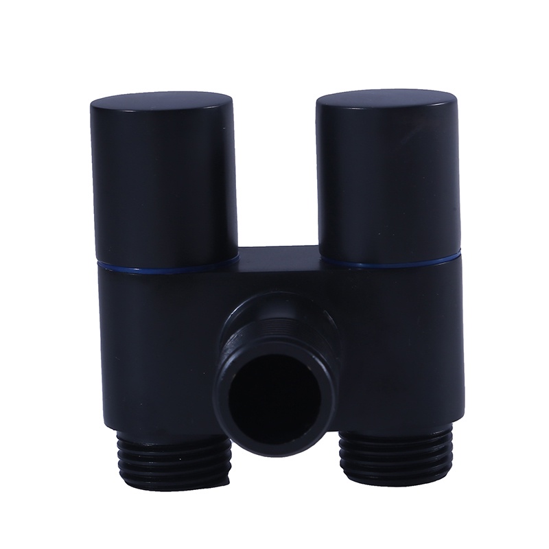 Gun Grey Pendamping Toilet Inti Tembaga Penuh Hitam Dual Control One In Two Out Segitiga Valve One In Two Spray Gun Faucet Penggunaan Rumah Tangga