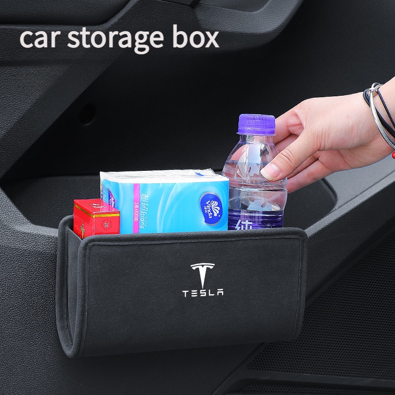 Tesla car storage box, Kotak Penyimpanan Kulit Mobil Cocok Untuk model 3model X model y model s