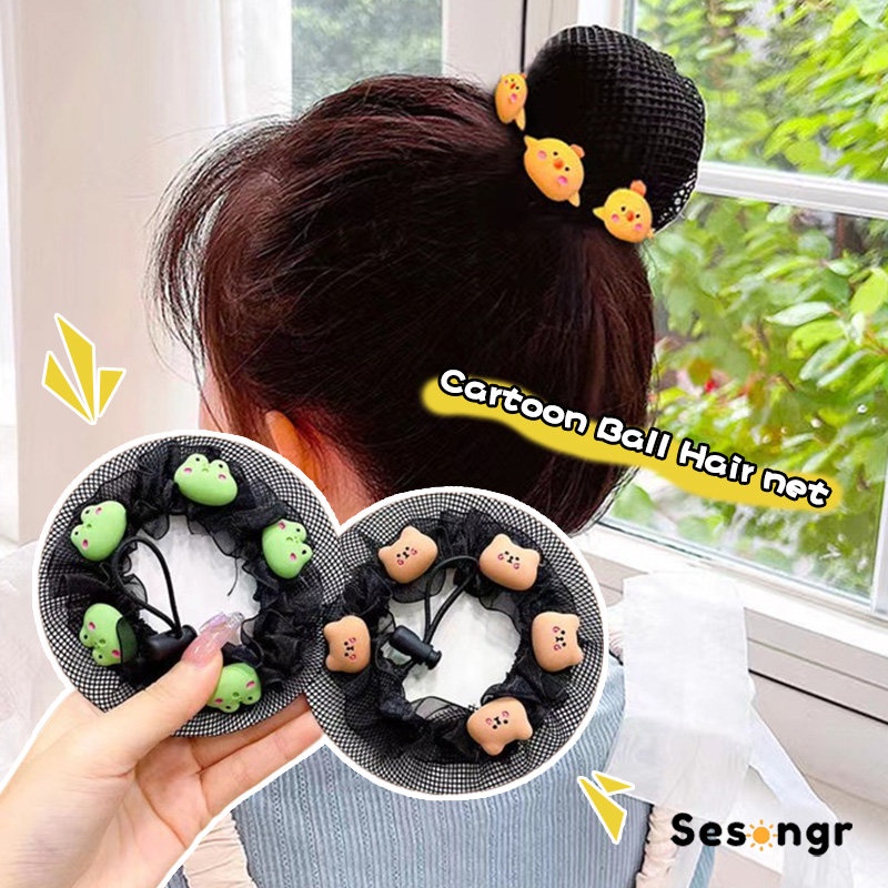 Ikat Rambut Kartun Lucu Beruang Jepit Rambu Korea Fashion Lucu Gaya Untuk Wanita - SG