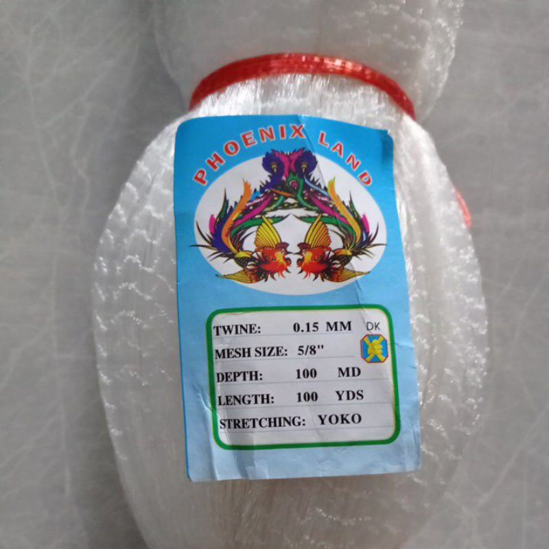 Jaring ikan kecil 0.15 5/8 inchi 100md/100yds jaring ikan bahan jala jaring ikan jaring udang jaring