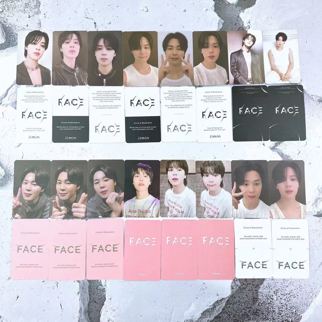 2-3pcs/set Photocard Album Solo JIMIN FACE BT-S Kartu Lomo Bangtan Boys Kpop Postcards