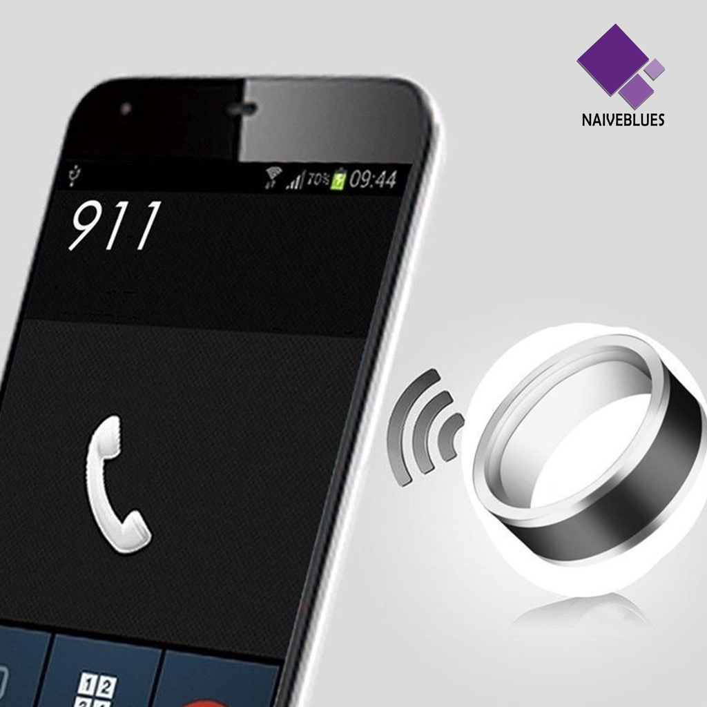 &lt; Naiveblues &gt; Cincin NFC Teknologi Sensing Universal Nyaman Dipakai No Charge Lock NFC Untuk Handphone