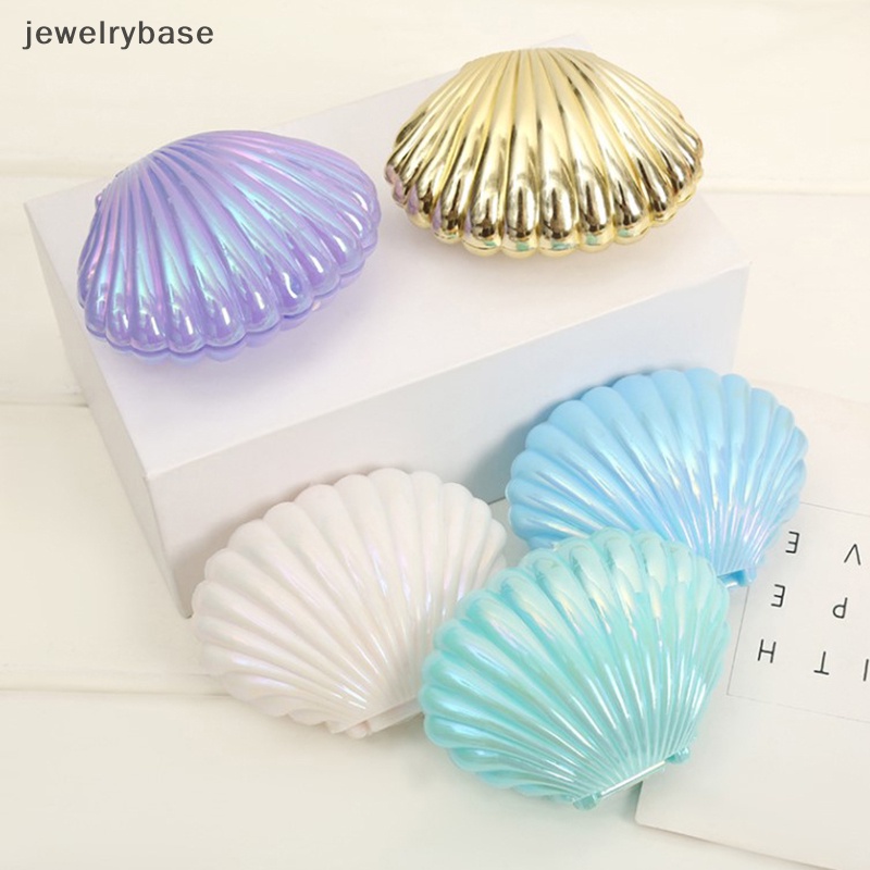 [jewelrybase] 1pc Colorful Cute Shell Kotak Permen Plastik MakeUp Kotak Penyimpanan Perhiasan Gift Box Butik