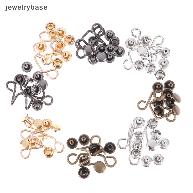 [jewelrybase] 27/32mm Gesper Pinggang Bebas Paku Waist Closing Adjustable Snap Button Resuable  Butik