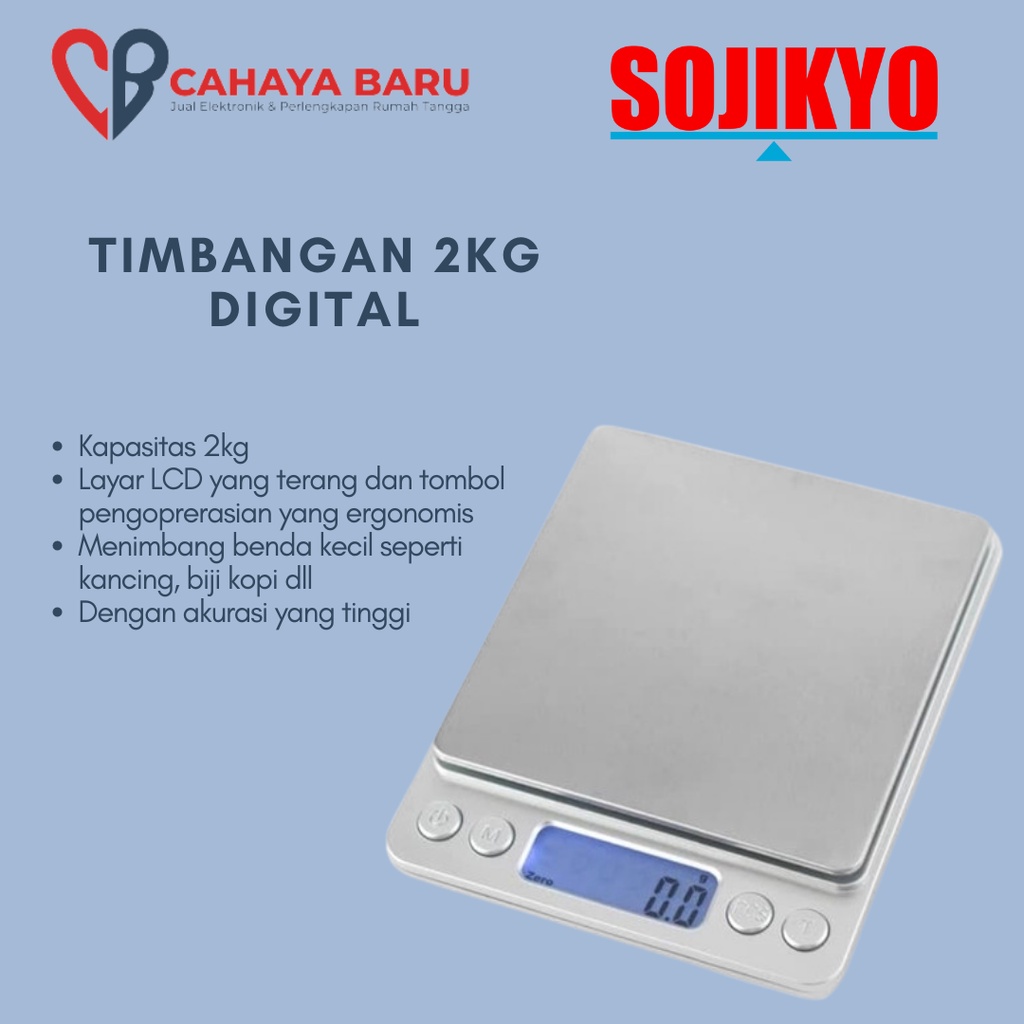 SOJIKYO TIMBANGAN 2KG DIGITAL