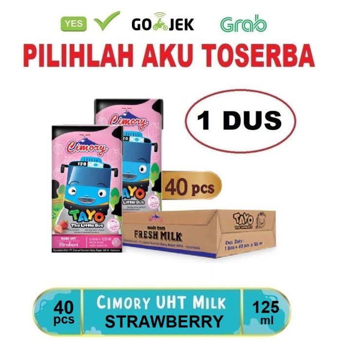 Susu CIMORY STRAWBERRY MINI 125 ml - (HARGA 1 DUS ISI 40 pcs)