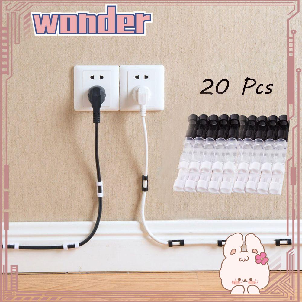 Wonder 20Pcs Collator Jalur Listrik High quality Cable Praktis Wire Holders