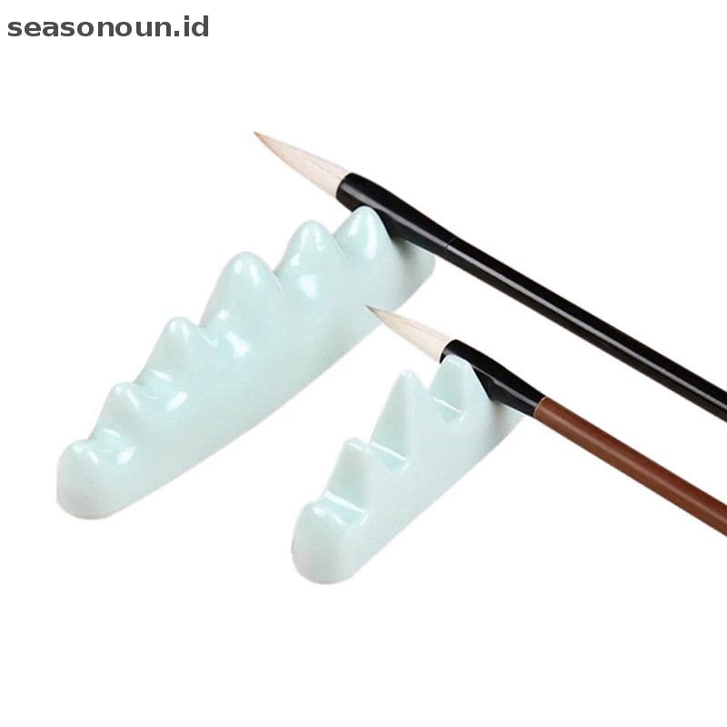 Seasonoun 1pcs Ceramic Wrig Brush holder Tempat Pulpen Kaligrafi China Untuk Paing.