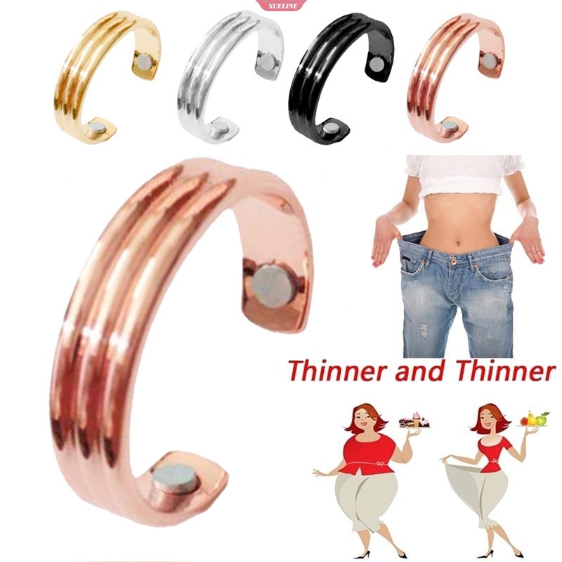 Cincin Magnet Terapi Drainase Getah Bening Untuk Pria Wanita Pembukaan Adjustable Pelangsing Berat Menurunkan Cincin Energi Magnet Jari Cincin [ZXL]