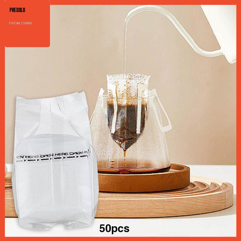 [Predolo] 50pcs Coffee Bag Kopi Multi Purpose Filter Bag Untuk Bar outdoor