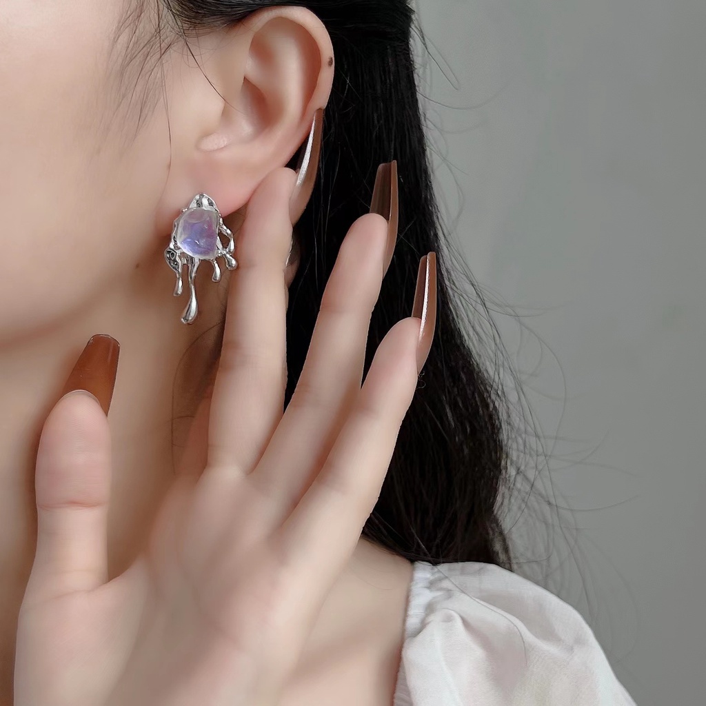 Geometris Tidak Teratur Anting Aksesoris Harajuku Kepribadian Fashion