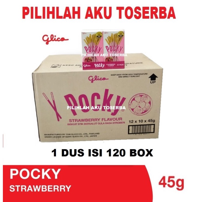 

Glico Pocky REGULAR PACK STRAWBERRY / STROBERI - ( HARGA 1 DUS )