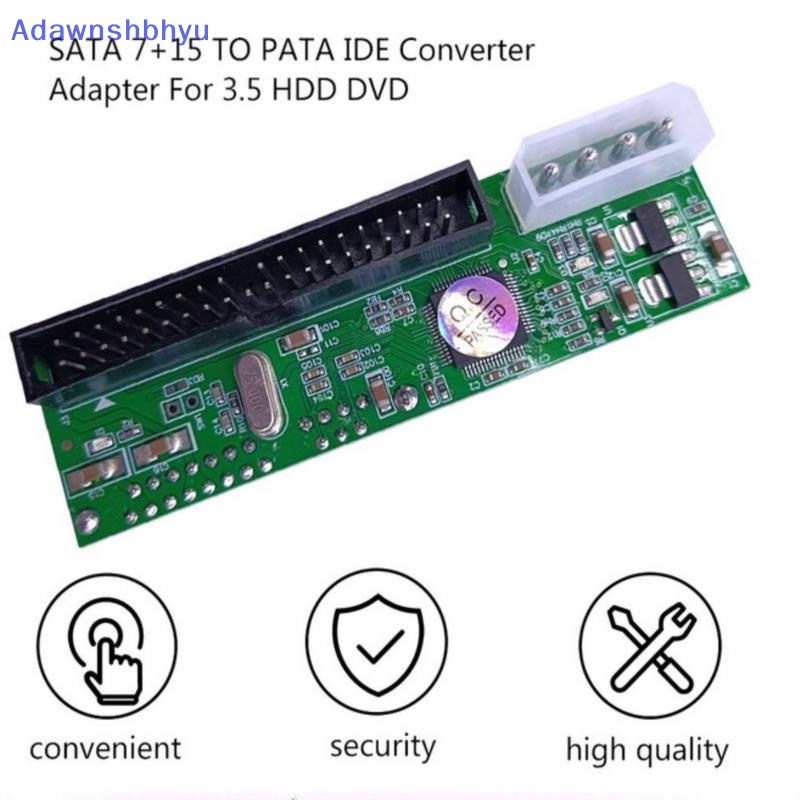 Adhyu Sata To Pata IDE Converter Adapter Plug &amp; Play7+15Pin 3.5/2.5 Sata HDD ID