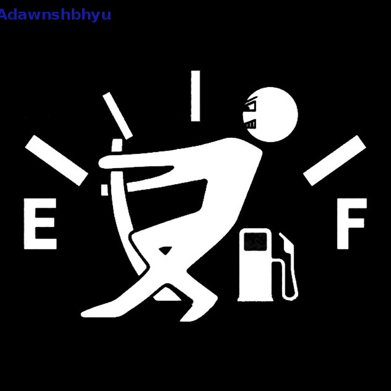 Adhyu Stiker Mobil 3d13 * 9.5cm Konsumsi Gas Tinggi Decal Fuel Gage Kosong Sticker ID