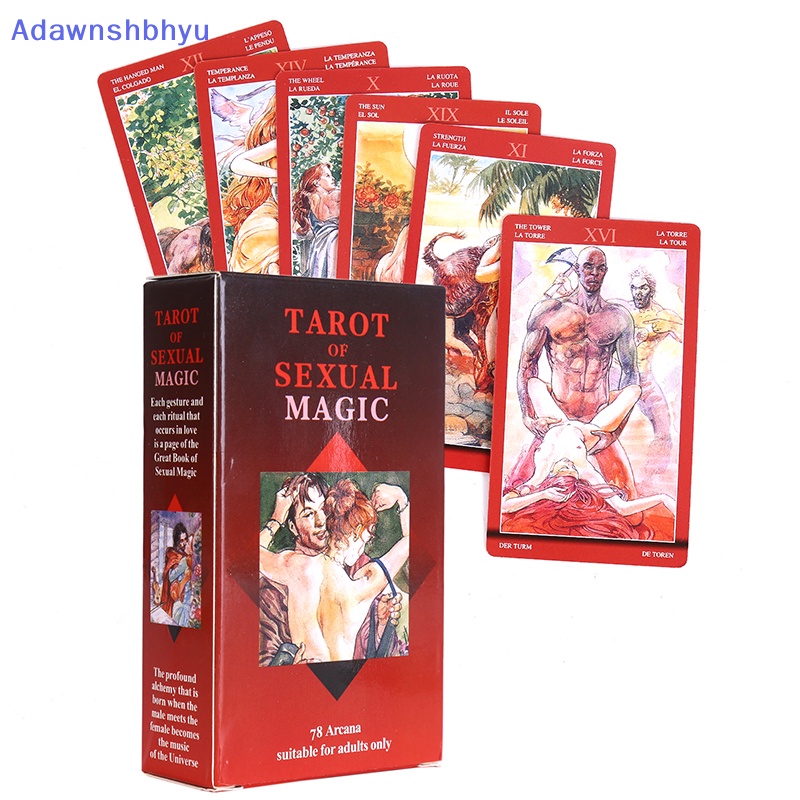 Kartu Tarot Adhyu Kartu Oracle Tarot Seksual Ajaib Untuk Permainan Papan Deck Keluarga Card ID