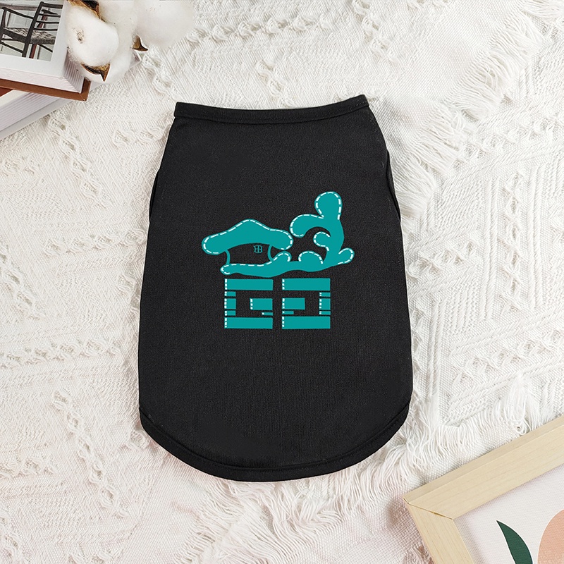 Tank Top Anjing Peliharaan Logo Fashion S-2XL Kucing/Anjing/poodle/Teddy