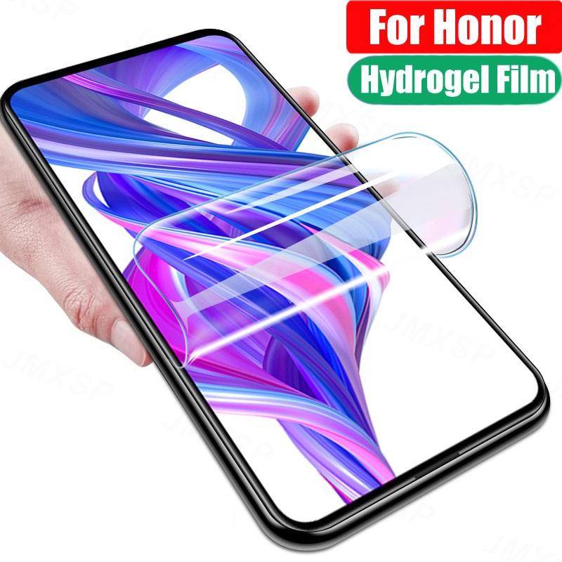 4pcs Full Cover Film Hydrogel Bening Untuk Huawei Honor Play 40 30 20 Plus 3 3e 8a 6c Pelindung Layar Anti Cahaya Biru Untuk Honor Play 7T 6T 5T Pro Youth Film