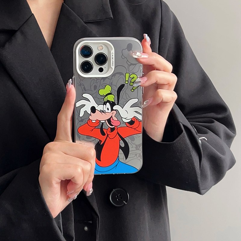 Rich Mickey Donald Duck Soft Case HP iP iPhone 14 13 12 Pro Max 11 Disney Matte FTD Casing Apple