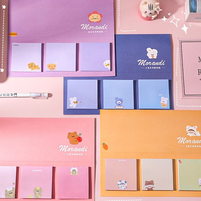 

3in1 Sticky Notes Daily Days Karakter Lucu Sticky Note Lucu Anak To do