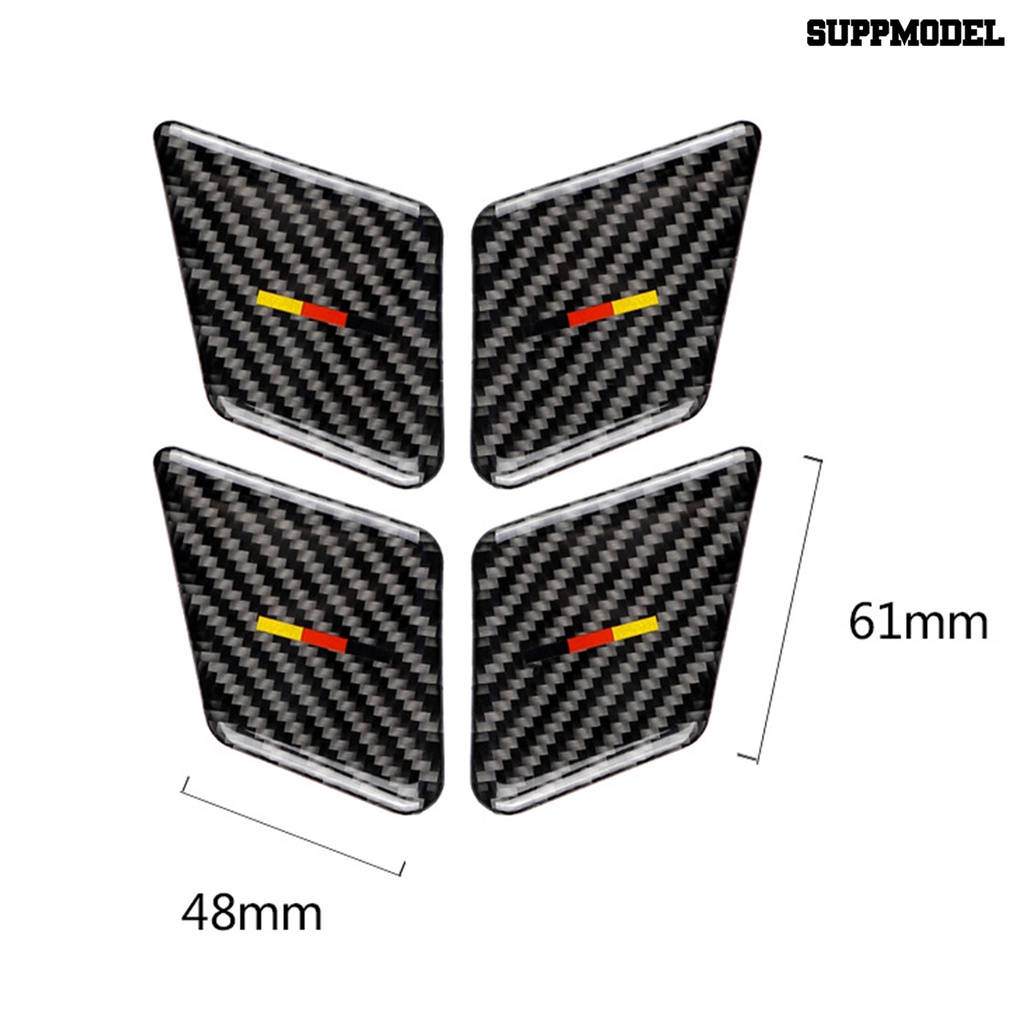 [SM Auto] 4Pcs Door Bowl Handle Sticker Profesional Serat Karbon Interior Mobil Gagang Pintu Mangkok Panel Cover Lis Untuk C-Class Lama E-Class Lama