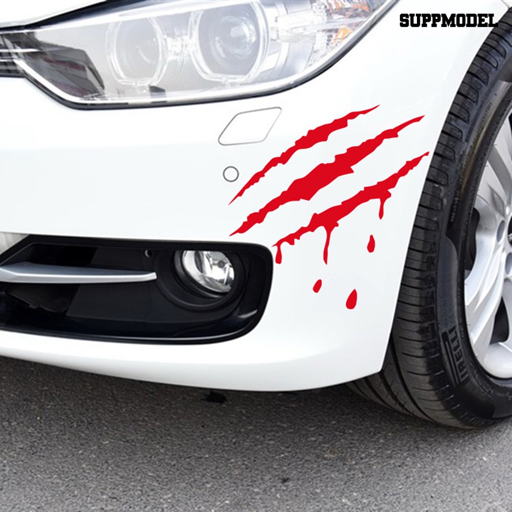 [SM Otomatis] Styling Mobil Reflektif Monster Claw Mark Scratch Bloody Sticker Auto Vinyl Decal