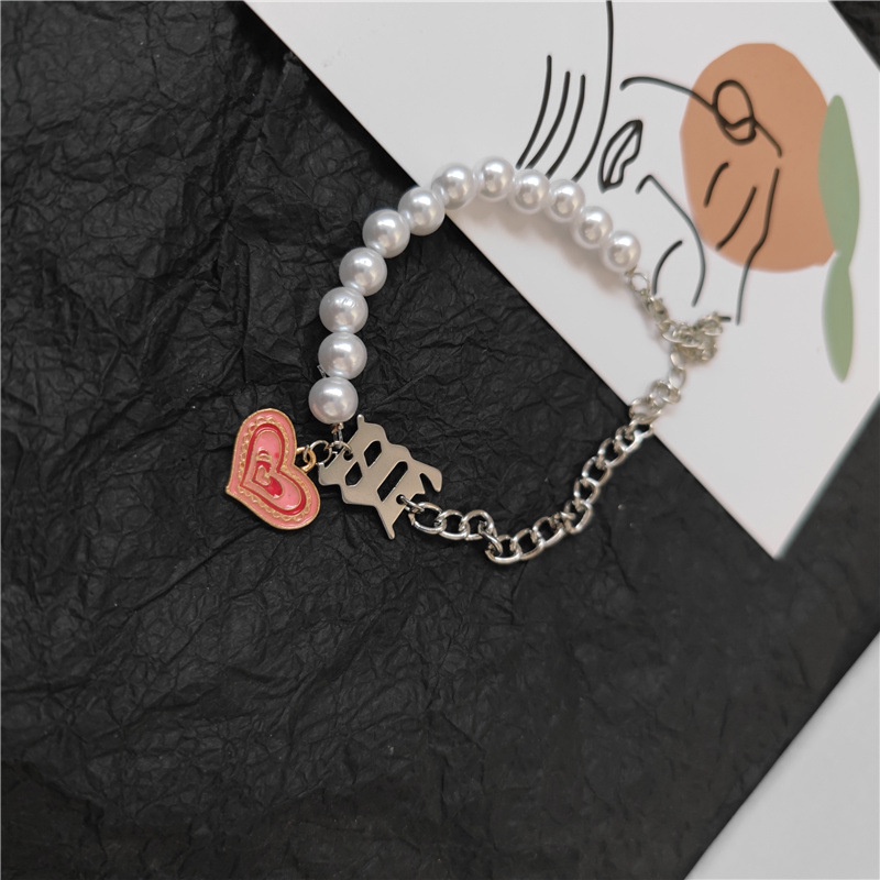 Hip Hop Trendy Kepribadian ins Gelang Perempuan Gaya Keren Desain Niche Versi Korea Tangan Sederhana