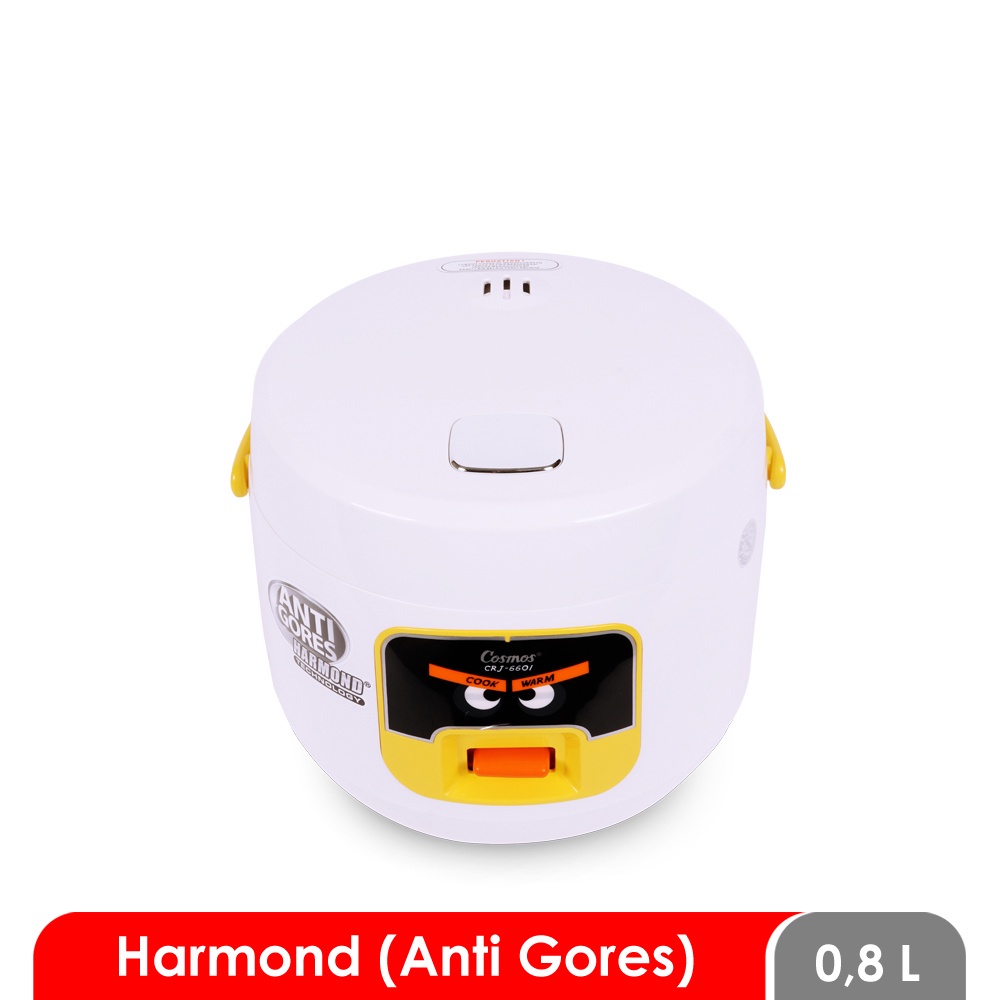 COSMOS RICE COOKER / MAGIC COM HARMOND CRJ6601 / CRJ 6601 / CRJ-6601 (0,8 LITER) GARANSI RESMI