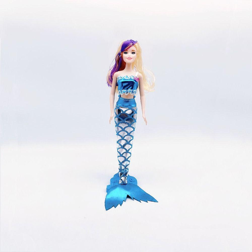 Gaun Pengantin Ekor Mermaid QUINTON 1set Fashion Dress-Up Crossdress Doll Cosplay Fairy Tale Untuk1 /6 Doll Baju Cosplay