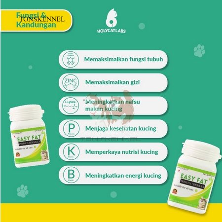 EASY FAT PROVEN PENGGEMUK KUCING 25 KAPSUL