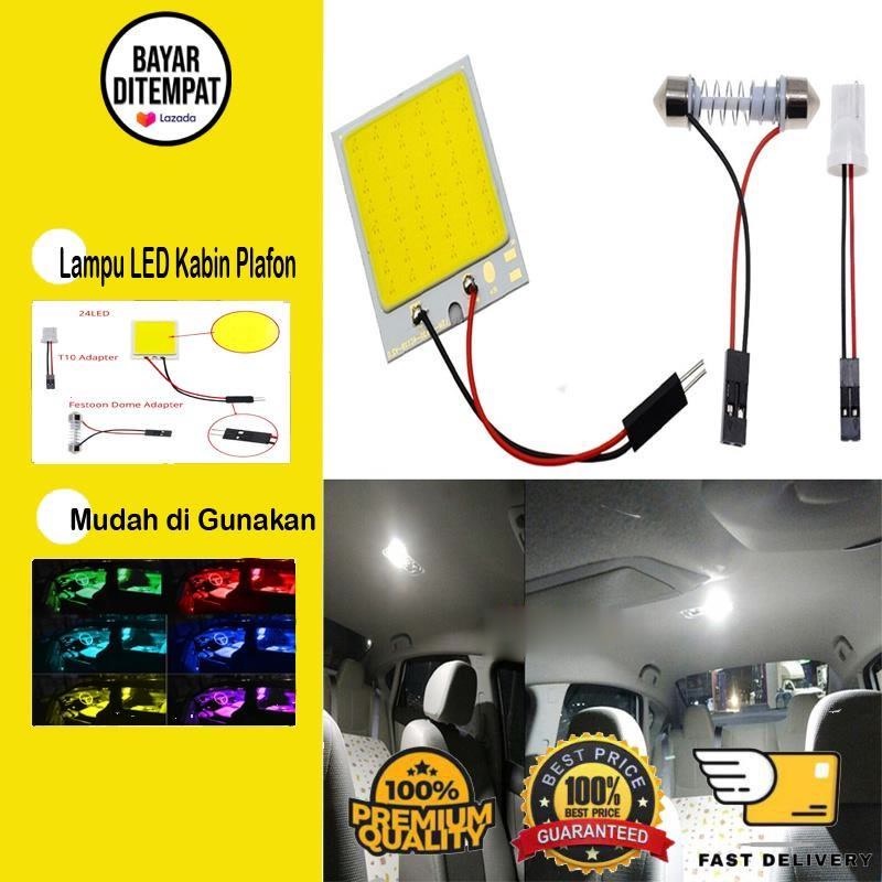 Hanaiso Medan Termurah Lampu LED Putih Kabin Plafon Mobil Terang 24 Titik Ukuran Medium Modifikasi Variasi COB Plasma Lampu Mobil 24 Mata Avanza Innova Brio BMW Agya Sigra Calya Ayla Wuling HRV CRV WRV CIVIC YARIS MOBILIO ESEMKA